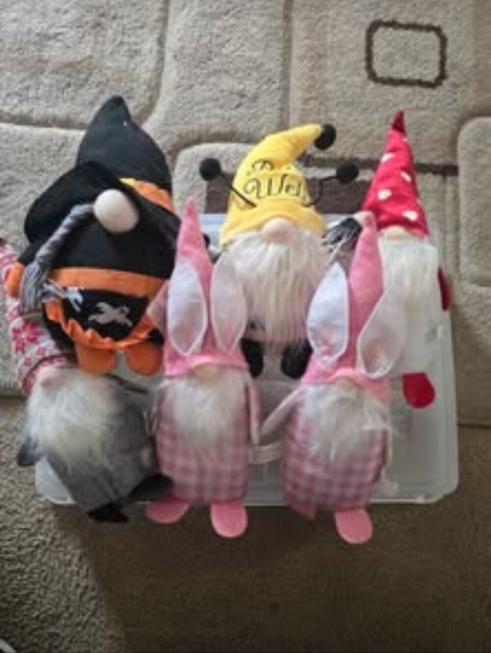 stuffed holiday gnomes
